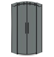 Душевой уголок Grossman Classic 90х90 301.K33.04.9090.21.10 профиль Черный матовый стекло тонированное