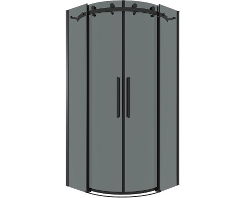 Душевой уголок Grossman Classic 90х90 301.K33.04.9090.21.10 профиль Черный матовый стекло тонированное