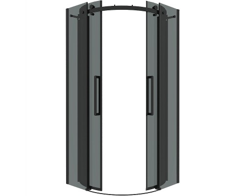 Душевой уголок Grossman Classic 90х90 301.K33.04.9090.21.10 профиль Черный матовый стекло тонированное