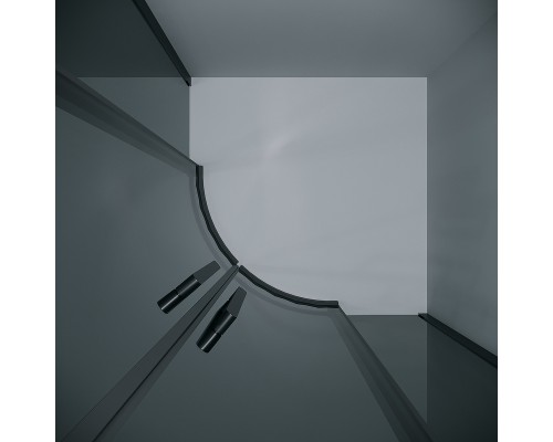 Душевой уголок Grossman Classic 90х90 301.K33.04.9090.21.10 профиль Черный матовый стекло тонированное