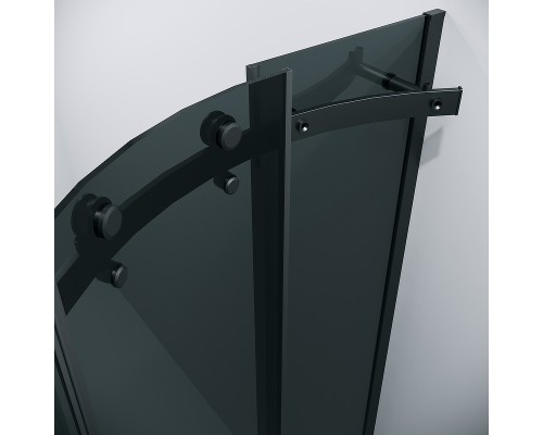 Душевой уголок Grossman Classic 90х90 301.K33.04.9090.21.10 профиль Черный матовый стекло тонированное