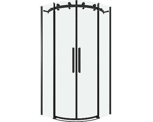 Душевой уголок Grossman Classic 90х90 301.K33.04.9090.21.00 профиль Черный матовый стекло прозрачное