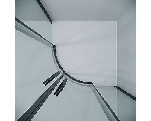 Душевой уголок Grossman Classic 90х90 301.K33.04.9090.21.00 профиль Черный матовый стекло прозрачное