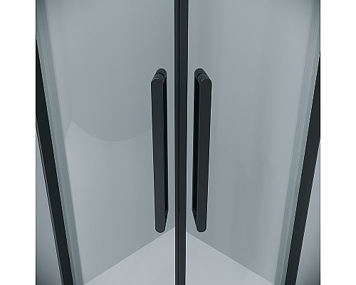 Душевой уголок Grossman Classic 90х90 301.K33.04.9090.21.00 профиль Черный матовый стекло прозрачное