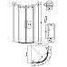 Душевой уголок Grossman Classic 90х90 301.K33.04.9090.21.00 профиль Черный матовый стекло прозрачное