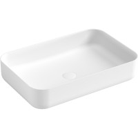 Раковина-чаша Boheme Corian Slim 60 Белая матовая