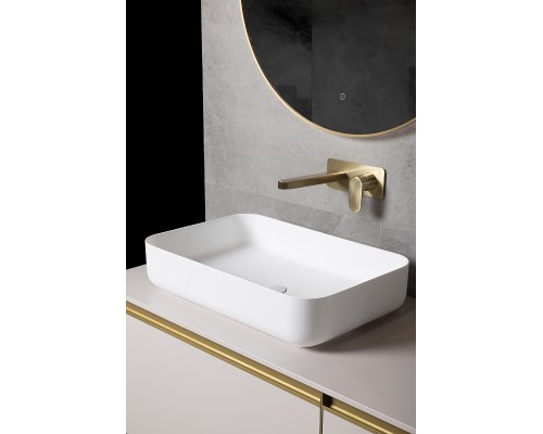 Раковина-чаша Boheme Corian Slim 60 Белая матовая
