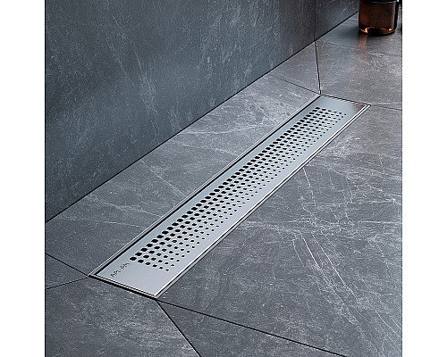 Душевой лоток AM.PM PrimeFlow 50 W02SC-P11-050-01SB с решеткой Хром матовый Cut Gradient