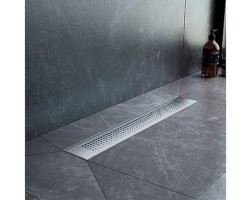 Душевой лоток AM.PM PrimeFlow 50 W02SC-P11-050-01SB с решеткой Хром матовый Cut Gradient