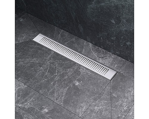 Душевой лоток AM.PM PrimeFlow 50 W02SC-P11-050-01SB с решеткой Хром матовый Cut Gradient