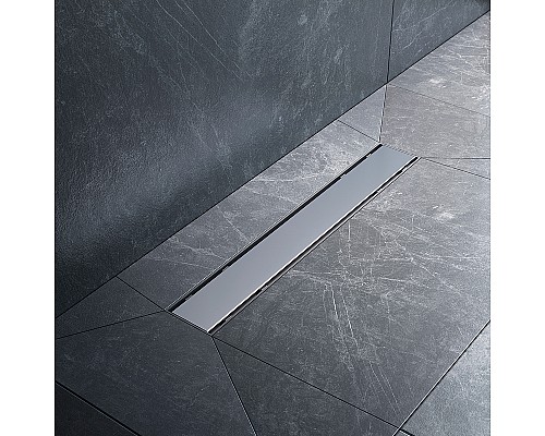 Душевой лоток AM.PM PrimeFlow 50 W02SC-U11-050-04SB с решеткой Хром матовый / под плитку Tile