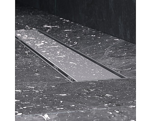 Душевой лоток AM.PM PrimeFlow 50 W02SC-U11-050-04SB с решеткой Хром матовый / под плитку Tile