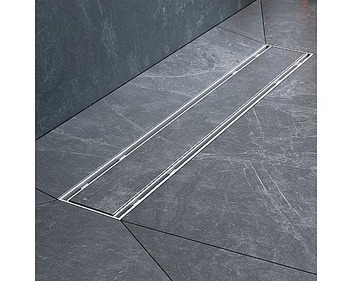 Душевой лоток AM.PM PrimeFlow 50 W02SC-U11-050-04SB с решеткой Хром матовый / под плитку Tile