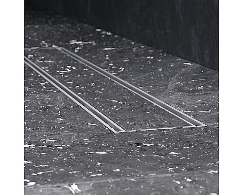 Душевой лоток AM.PM PrimeFlow 50 W02SC-U11-050-04SB с решеткой Хром матовый / под плитку Tile