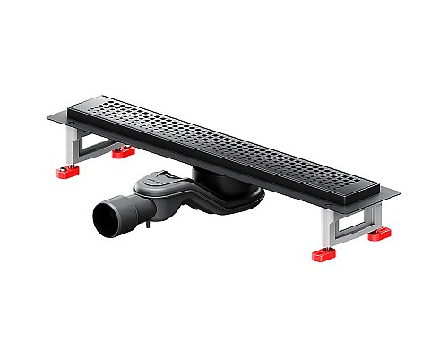 Душевой лоток AM.PM MasterFlow 50 W01SC-P11-050-01BM с Черной матовой решеткой Cut Gradient