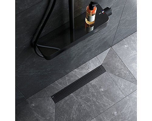 Душевой лоток AM.PM MasterFlow 50 W01SC-P11-050-01BM с Черной матовой решеткой Cut Gradient