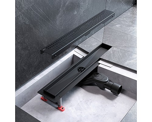 Душевой лоток AM.PM MasterFlow 50 W01SC-P11-050-01BM с Черной матовой решеткой Cut Gradient