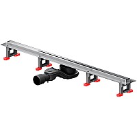 Душевой лоток AM.PM MasterFlow 80 W01SC-S11-080-05SB с решеткой Хром матовый Slim line