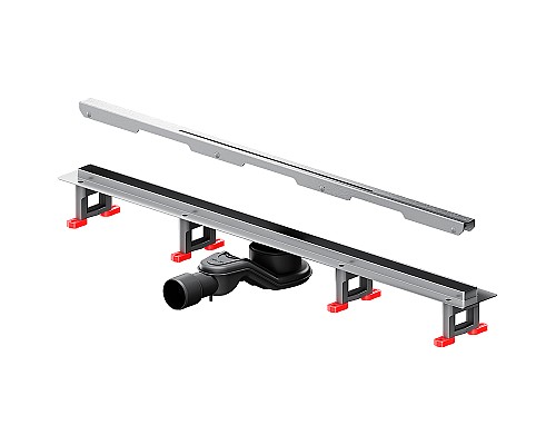 Душевой лоток AM.PM MasterFlow 80 W01SC-S11-080-05SB с решеткой Хром матовый Slim line