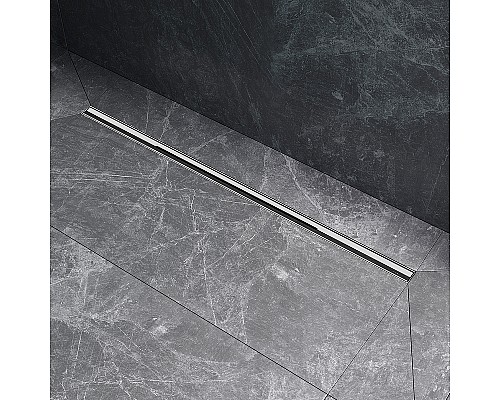 Душевой лоток AM.PM MasterFlow 80 W01SC-S11-080-05SB с решеткой Хром матовый Slim line