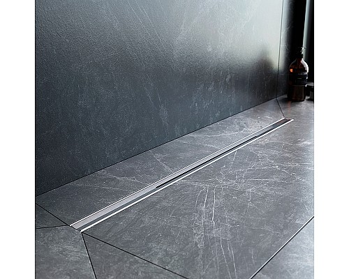 Душевой лоток AM.PM MasterFlow 80 W01SC-S11-080-05SB с решеткой Хром матовый Slim line