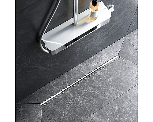 Душевой лоток AM.PM MasterFlow 80 W01SC-S11-080-05SB с решеткой Хром матовый Slim line