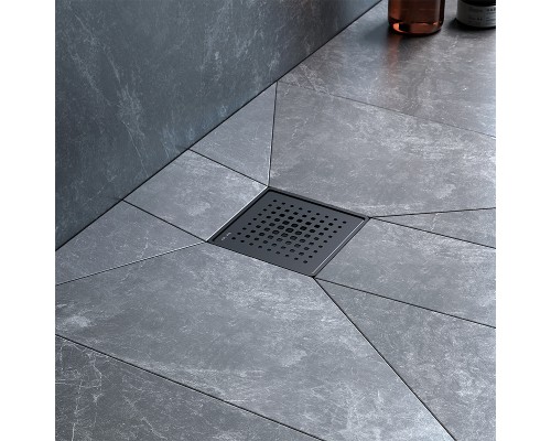 Душевой трап AM.PM PrimeFlow 10 W02BD-P11-010-01BM с Черной матовой решеткой Cut Gradient