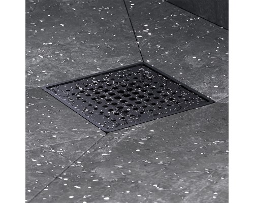 Душевой трап AM.PM PrimeFlow 10 W02BD-P11-010-01BM с Черной матовой решеткой Cut Gradient