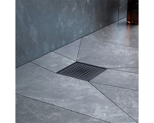 Душевой трап AM.PM PrimeFlow 10 W02BD-P11-010-01BM с Черной матовой решеткой Cut Gradient
