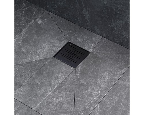 Душевой трап AM.PM PrimeFlow 10 W02BD-P11-010-01BM с Черной матовой решеткой Cut Gradient