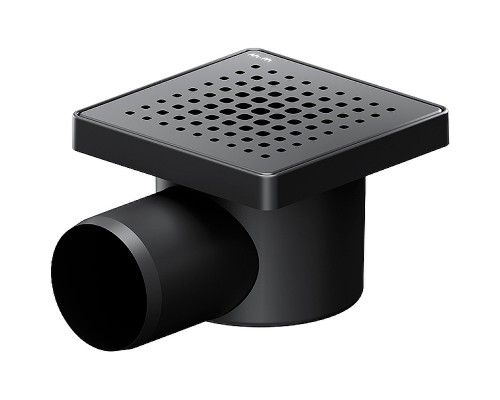 Душевой трап AM.PM PrimeFlow 10 W02BD-P11-010-01BM с Черной матовой решеткой Cut Gradient