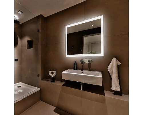 Зеркало Abber See 100 AG6107SL-1.0 с подсветкой с сенсорным выключателем и диммером