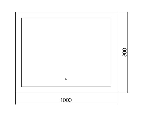 Зеркало Abber See 100 AG6107SL-1.0 с подсветкой с сенсорным выключателем и диммером