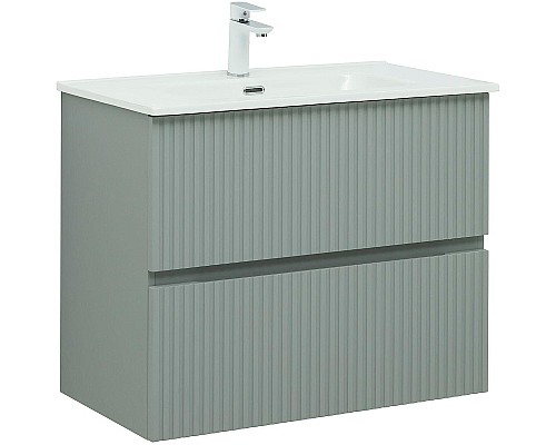 Тумба под раковину Aquanet Джейн 80 313318 подвесная Мисти грин