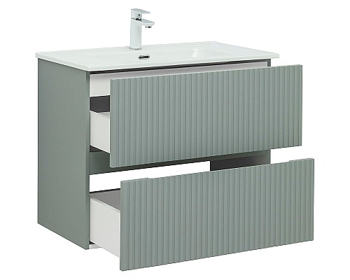 Тумба под раковину Aquanet Джейн 80 313318 подвесная Мисти грин