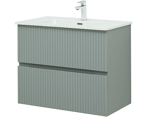 Тумба под раковину Aquanet Джейн 80 313318 подвесная Мисти грин