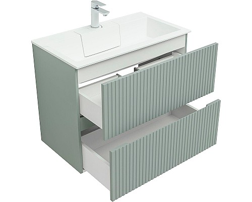 Тумба под раковину Aquanet Джейн 80 313318 подвесная Мисти грин