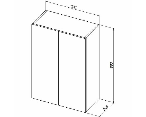 Подвесной шкаф Aquanet Вега 60 329128 Белый глянец