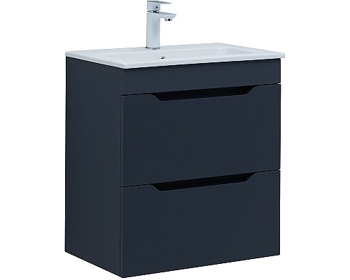 Тумба под раковину Aquanet Практика 60 330458 подвесная Маренго