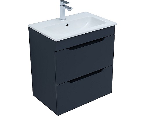 Тумба под раковину Aquanet Практика 60 330458 подвесная Маренго