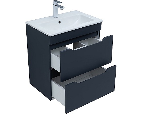 Тумба под раковину Aquanet Практика 60 330458 подвесная Маренго