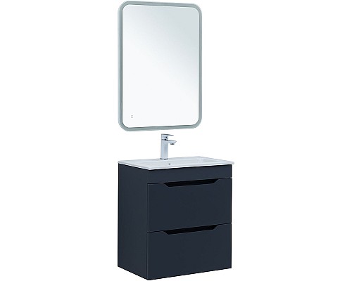 Тумба под раковину Aquanet Практика 60 330458 подвесная Маренго