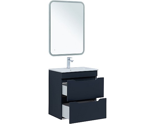 Тумба под раковину Aquanet Практика 60 330458 подвесная Маренго