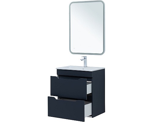 Тумба под раковину Aquanet Практика 60 330458 подвесная Маренго