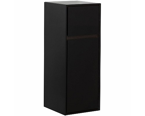 Шкаф пенал Aquanet Милан 35 306376 подвесной Черный глянец