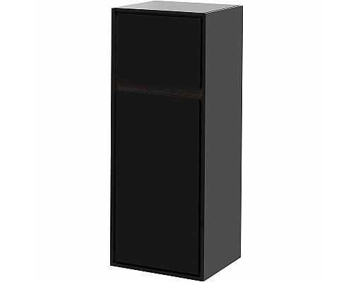 Шкаф пенал Aquanet Милан 35 306376 подвесной Черный глянец