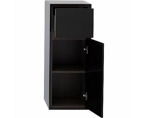 Шкаф пенал Aquanet Милан 35 306376 подвесной Черный глянец