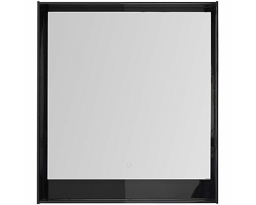 Зеркало Aquanet Милан 80 306387 с подсветкой Черный глянец с сенсорным выключателем