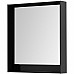 Зеркало Aquanet Милан 80 306387 с подсветкой Черный глянец с сенсорным выключателем