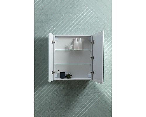 Зеркальный шкаф Aquanet Оптима 70 311861 с подсветкой Белый